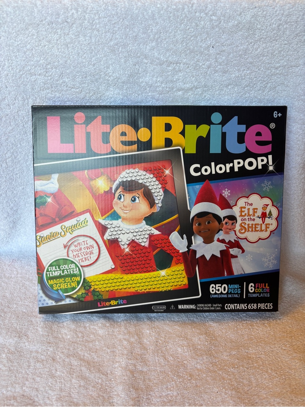 Lite Brite - ColorPOP! The Elf on the Shelf Kids Toy - Red & White. NEW